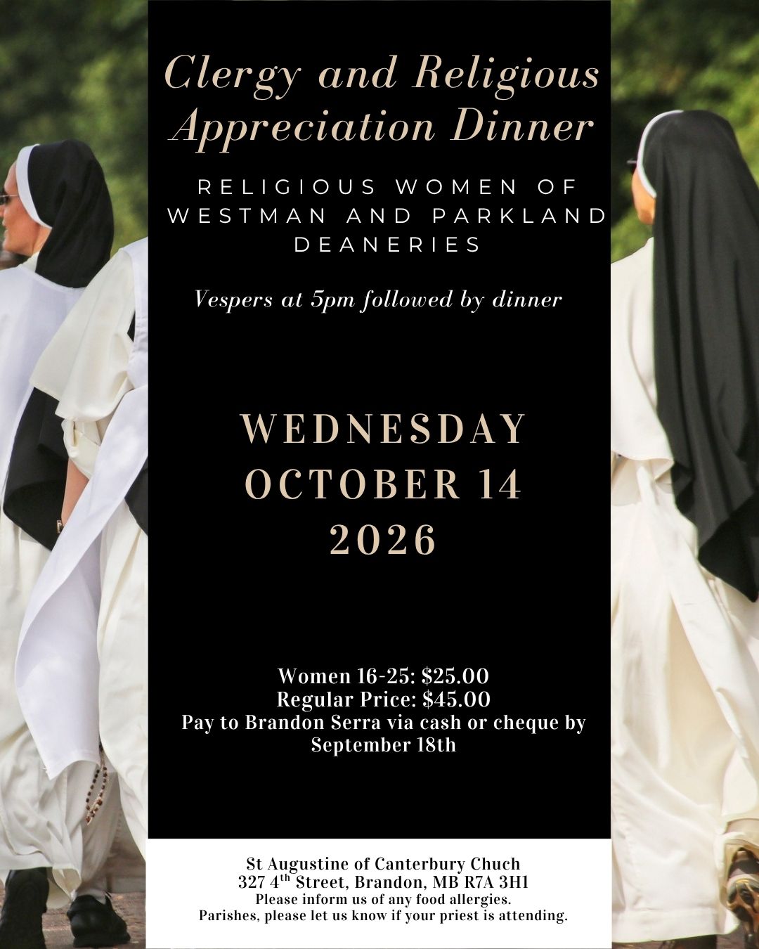 Clergy and Religious Appreciation Dinner
