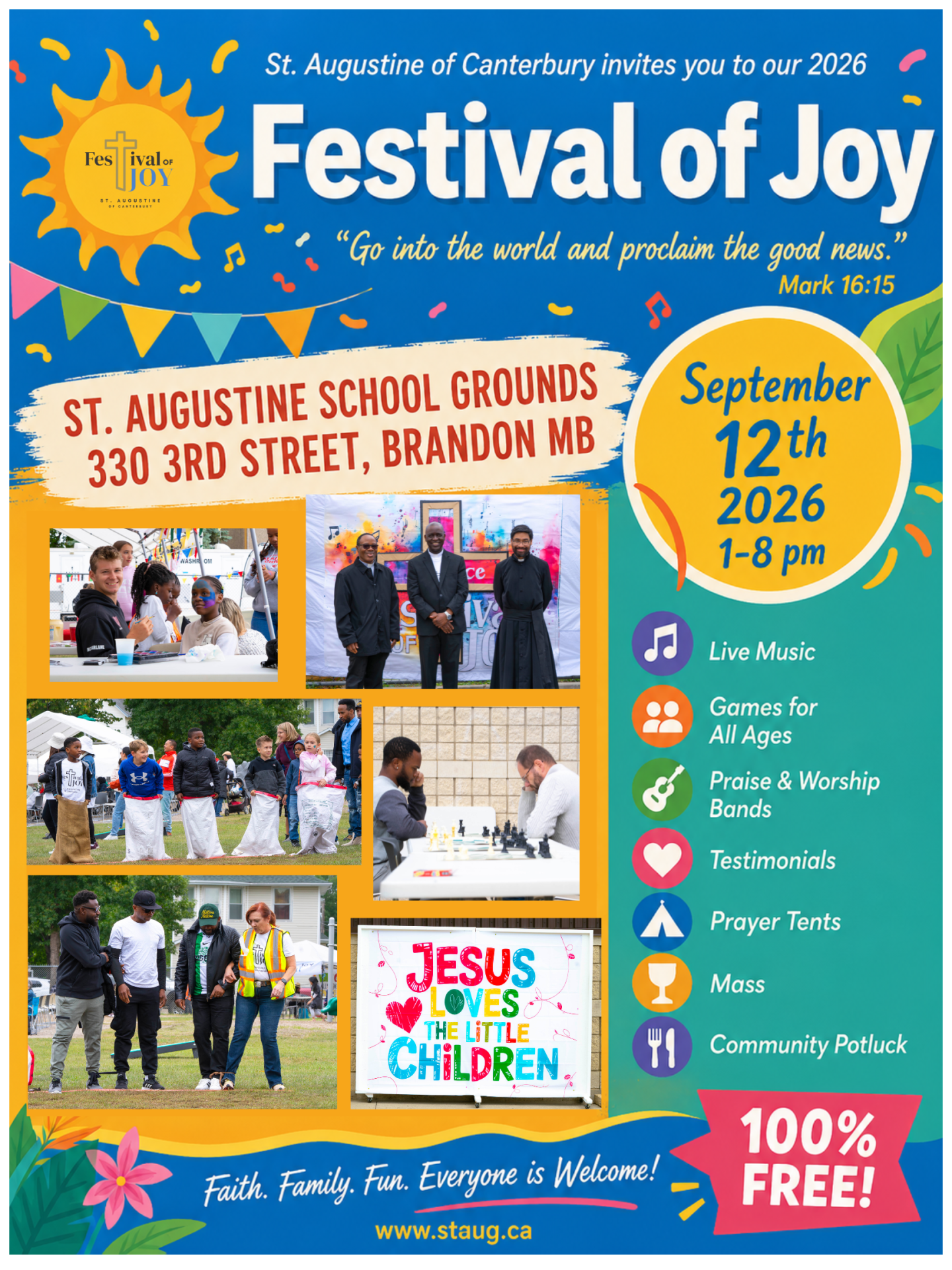 Festival of Joy Returns September 12 — Faith, Family, Fun for Everyone
