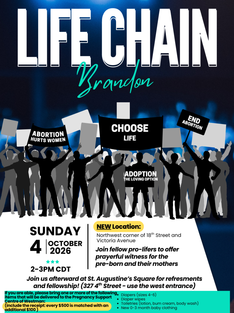 Join Us for Life Chain Brandon, October 4