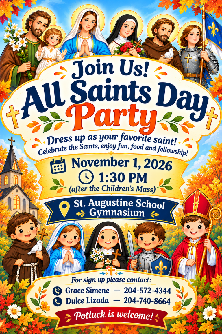 All Saints Day Party, November 1